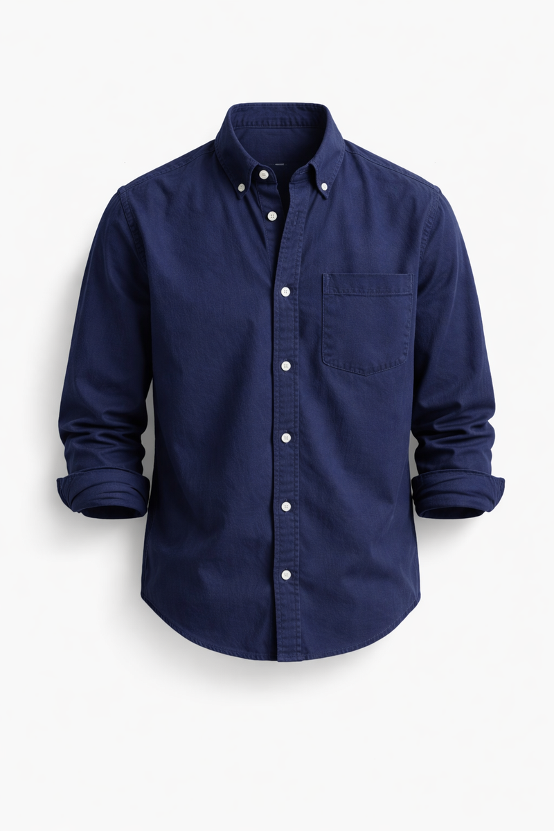 Bukayo | Camisa Clásica De Manga Larga Con Botones Y Bolsillo en El Pecho