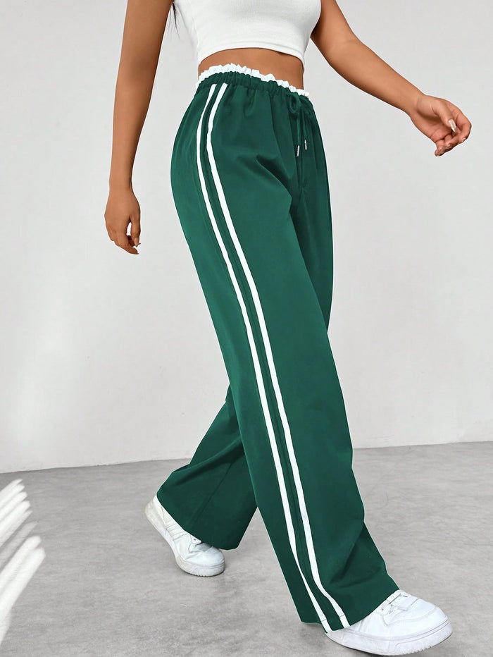 Dames sportieve high | Pantalones Jogging Altos con Rayas