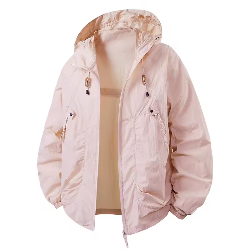 Vrenda | Chaqueta Ligera Con Capucha Y Cremallera Frontal