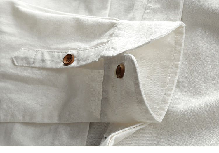 Tevin | Camisa De Manga Larga Con Cuello Mao