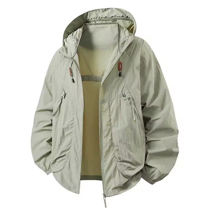 Vrenda | Chaqueta Ligera Con Capucha Y Cremallera Frontal
