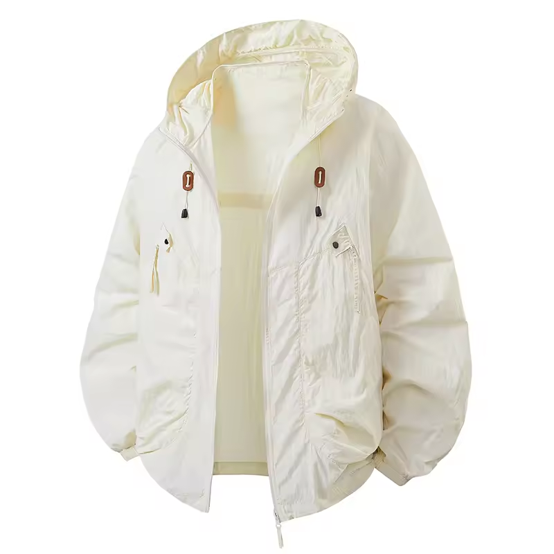 Vrenda | Chaqueta Ligera Con Capucha Y Cremallera Frontal