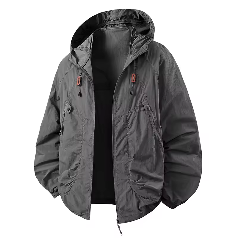 Vrenda | Chaqueta Ligera Con Capucha Y Cremallera Frontal