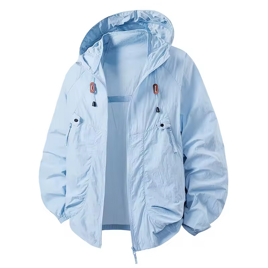 Vrenda | Chaqueta Ligera Con Capucha Y Cremallera Frontal