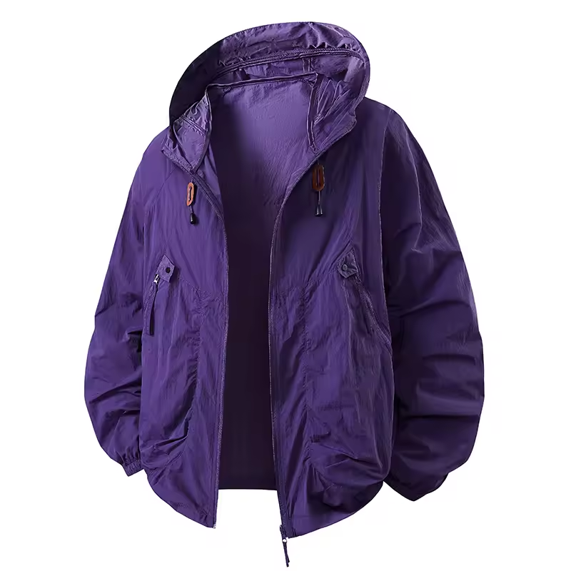 Vrenda | Chaqueta Ligera Con Capucha Y Cremallera Frontal