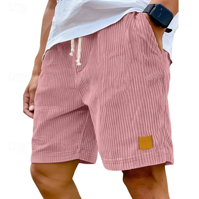 Dearen | Pantalones Cortos de Pana Con Cordón en la Cintura