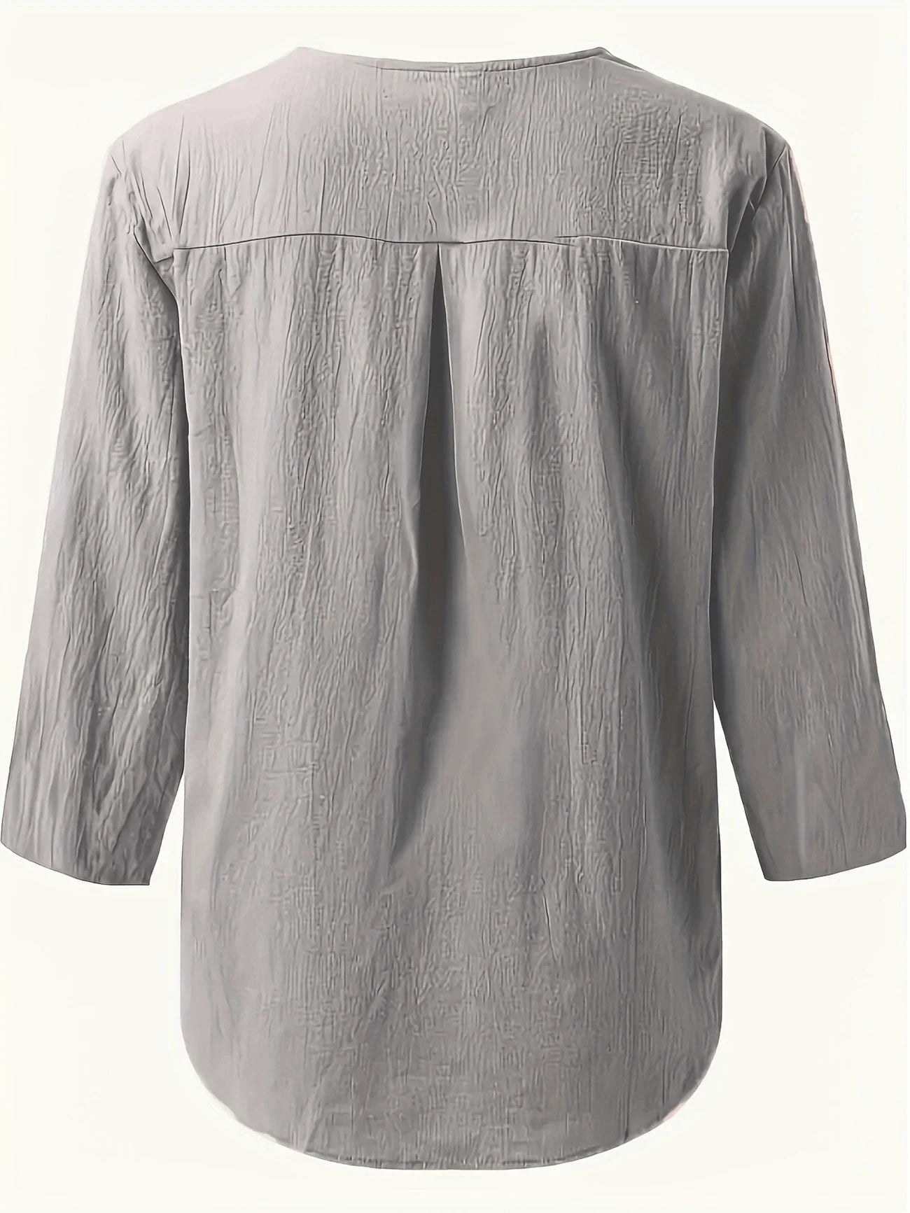 Mykaela | Blusa Informal Con Cuello Abierto y Tacto de Algodón