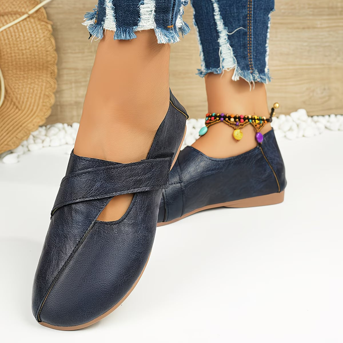 Tandara | Bailarinas Con Diseño De Tiras Cruzadas Y Aberturas