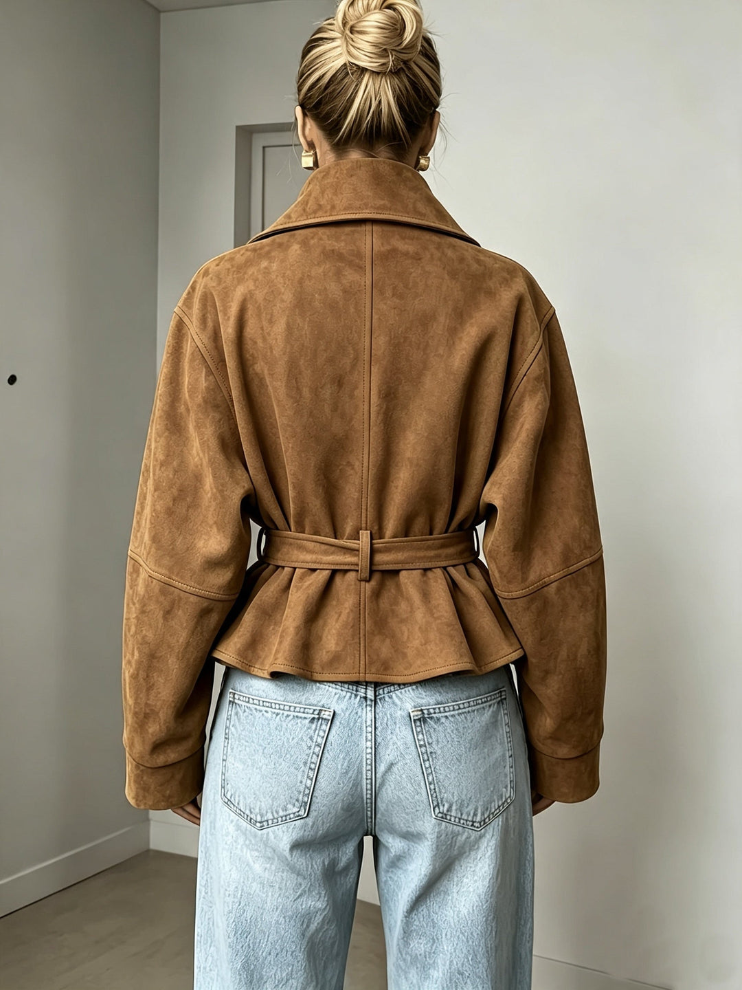 Drouin | Chaqueta con Cinturón y Mangas Amplias