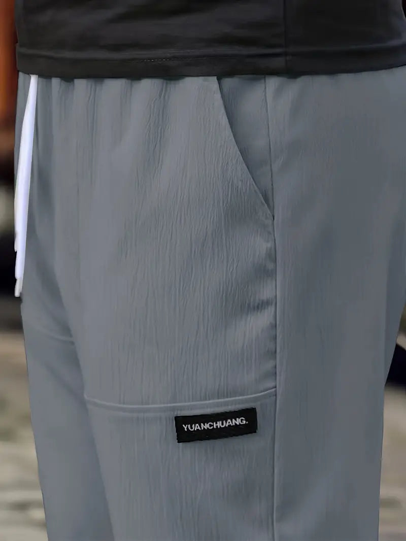 Travys | Pantalones Jogger Rectos Con Cordón y Bolsillos