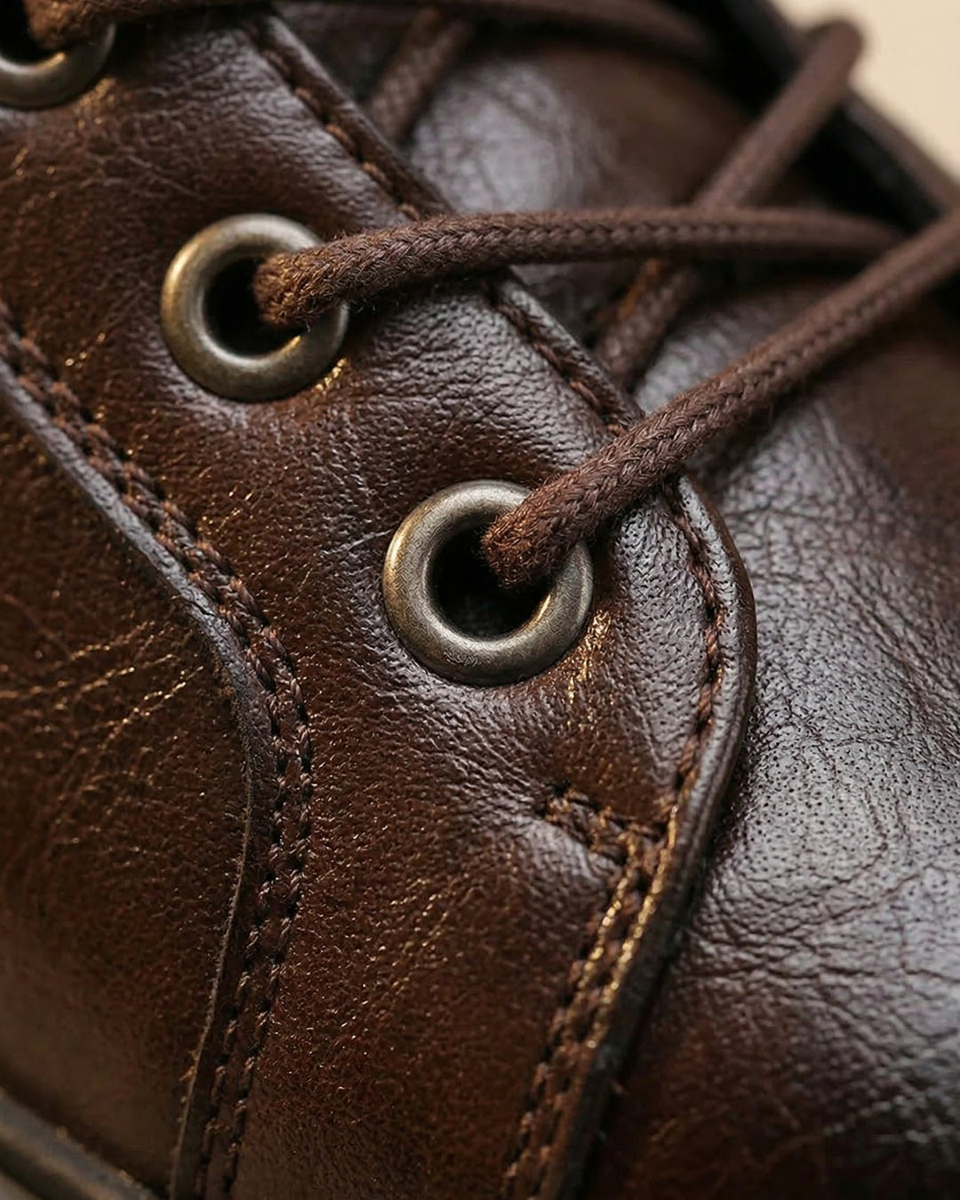 Kervens | Botines Con Diseño De Cordones Y Efecto Piel
