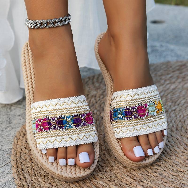 Shantica - Sandalias Planas Sin Cordones Con Plataforma