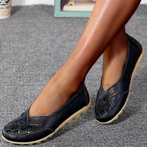 Lenie | Bailarinas Sin Cordones Perforadas Para Mujer