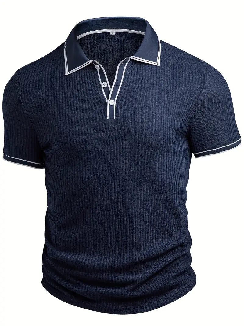 Orestis - Polo de Manga Corta Con Tejido Acanalado