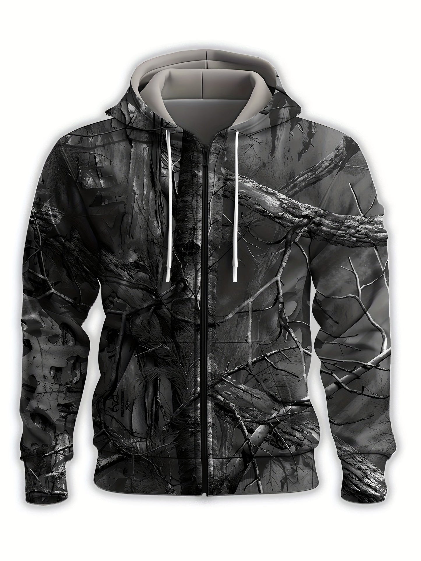 Whitaker | Chaqueta Con Capucha Y Cremallera Frontal Con Estampado De Camuflaje