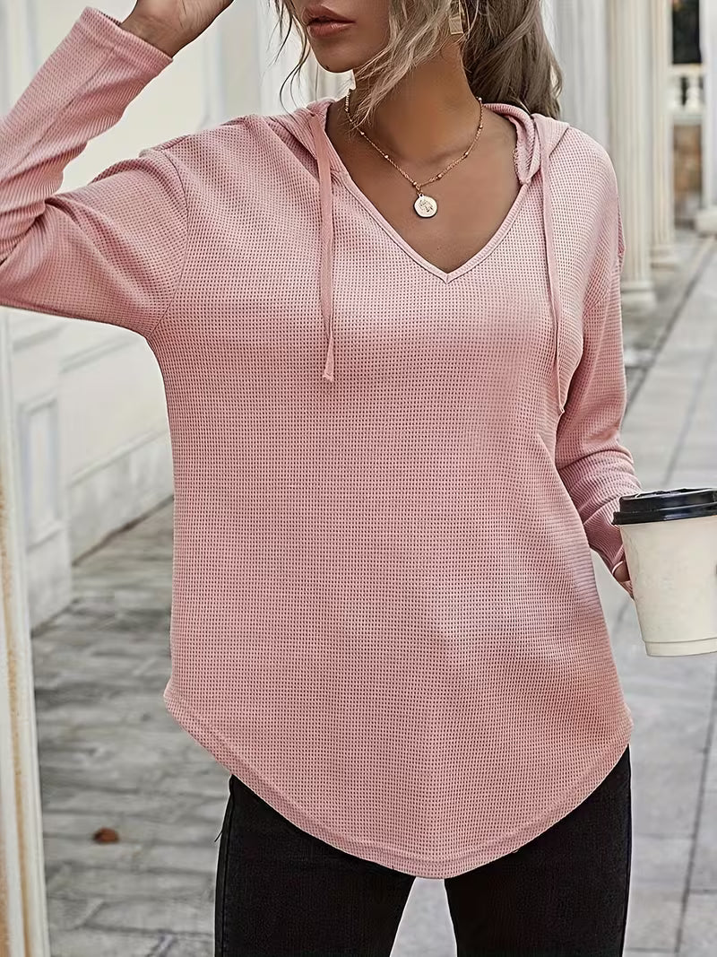 Heydi | Sudadera Con Capucha Manga Larga y Bajo Curvo