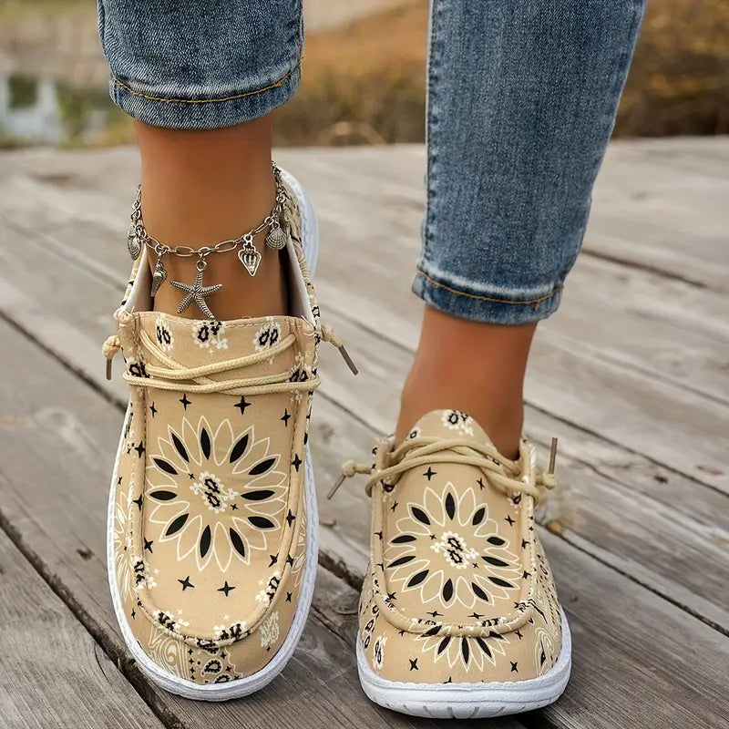 Isavella | Zapatos Casuales Con Estampado Floral