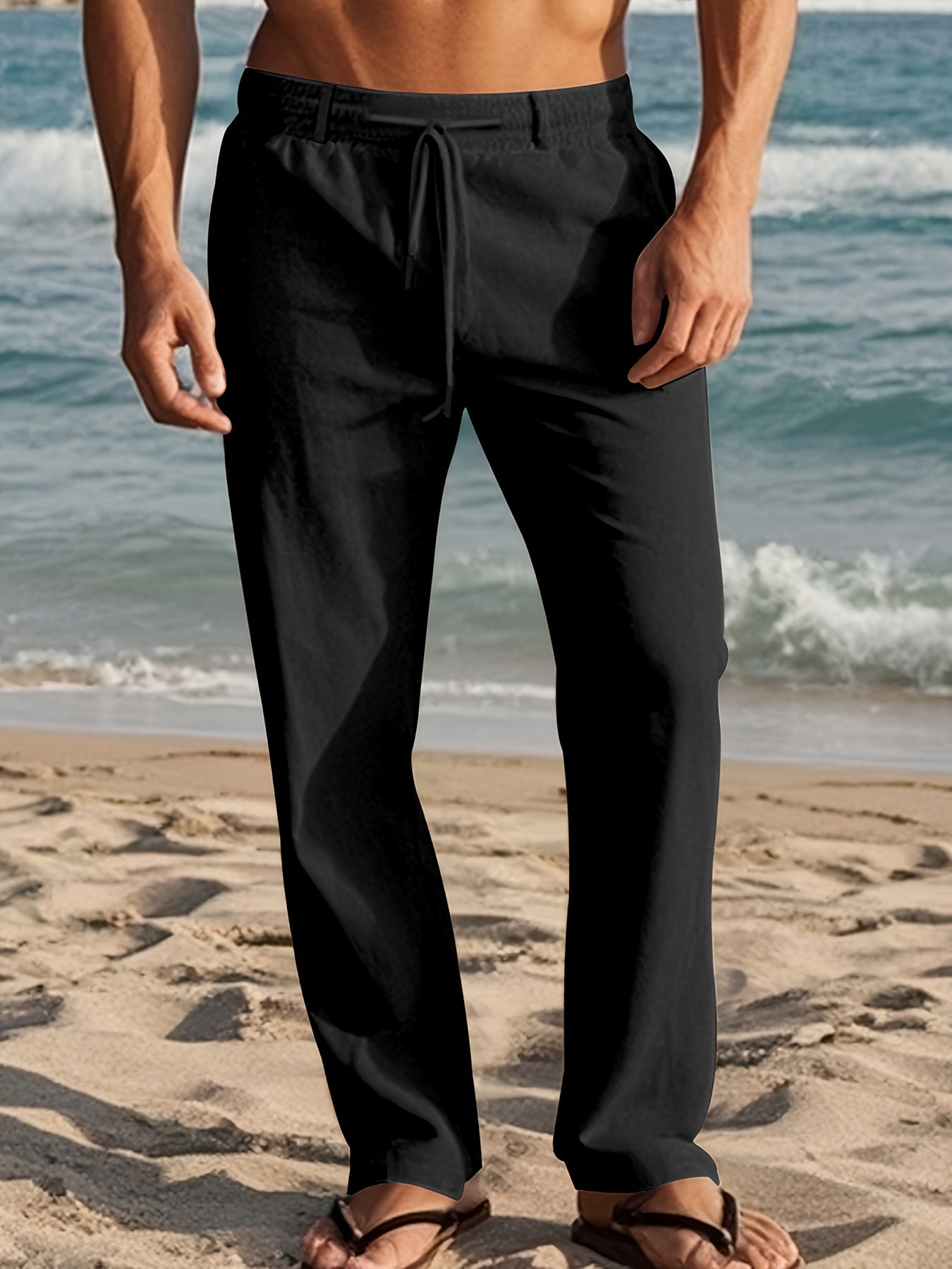 Erikas | Pantalones Rectos Con Cintura Ajustable