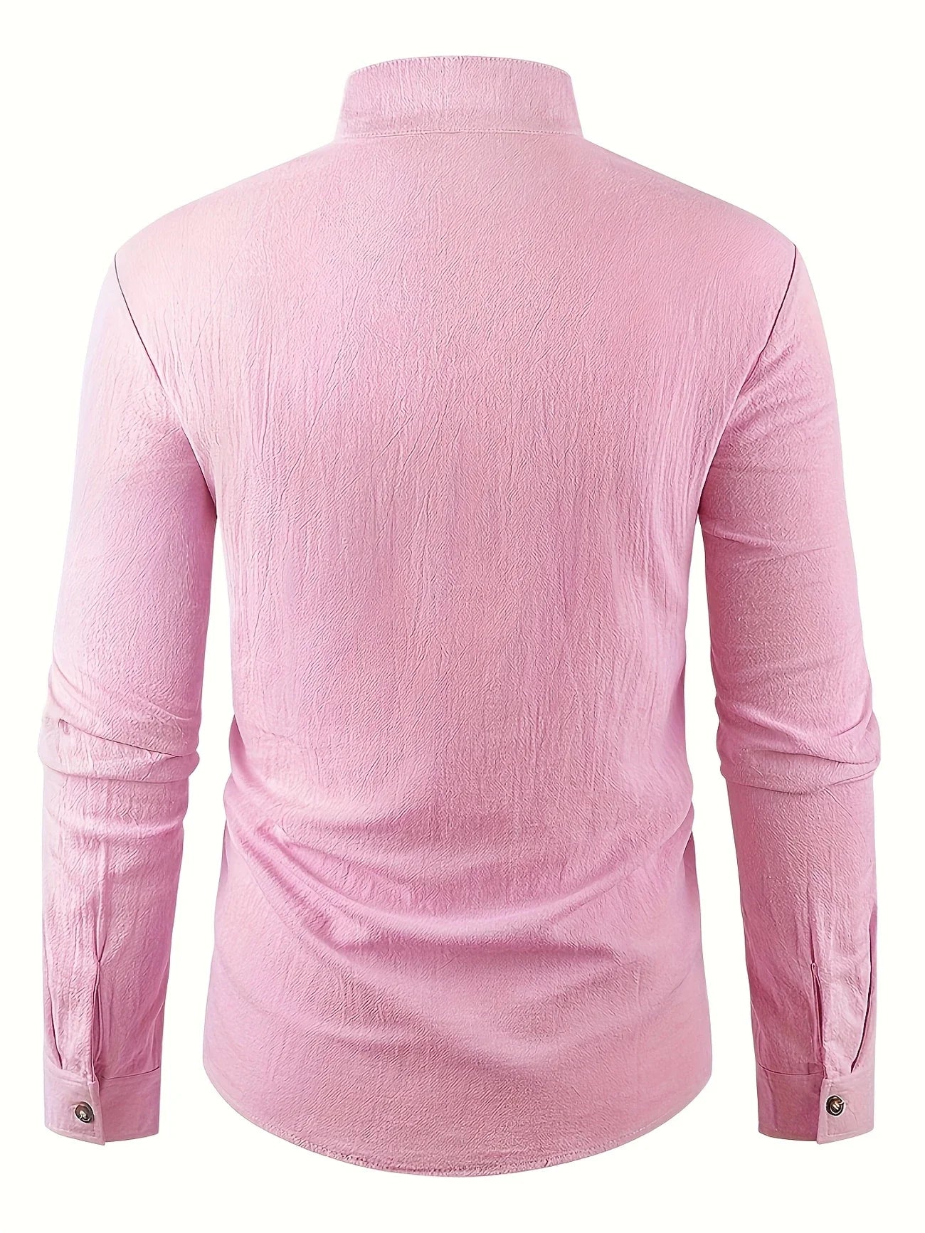 Shayne | Camisa De Hombre Con Cuello Alto Y Botones en La Parte Delantera