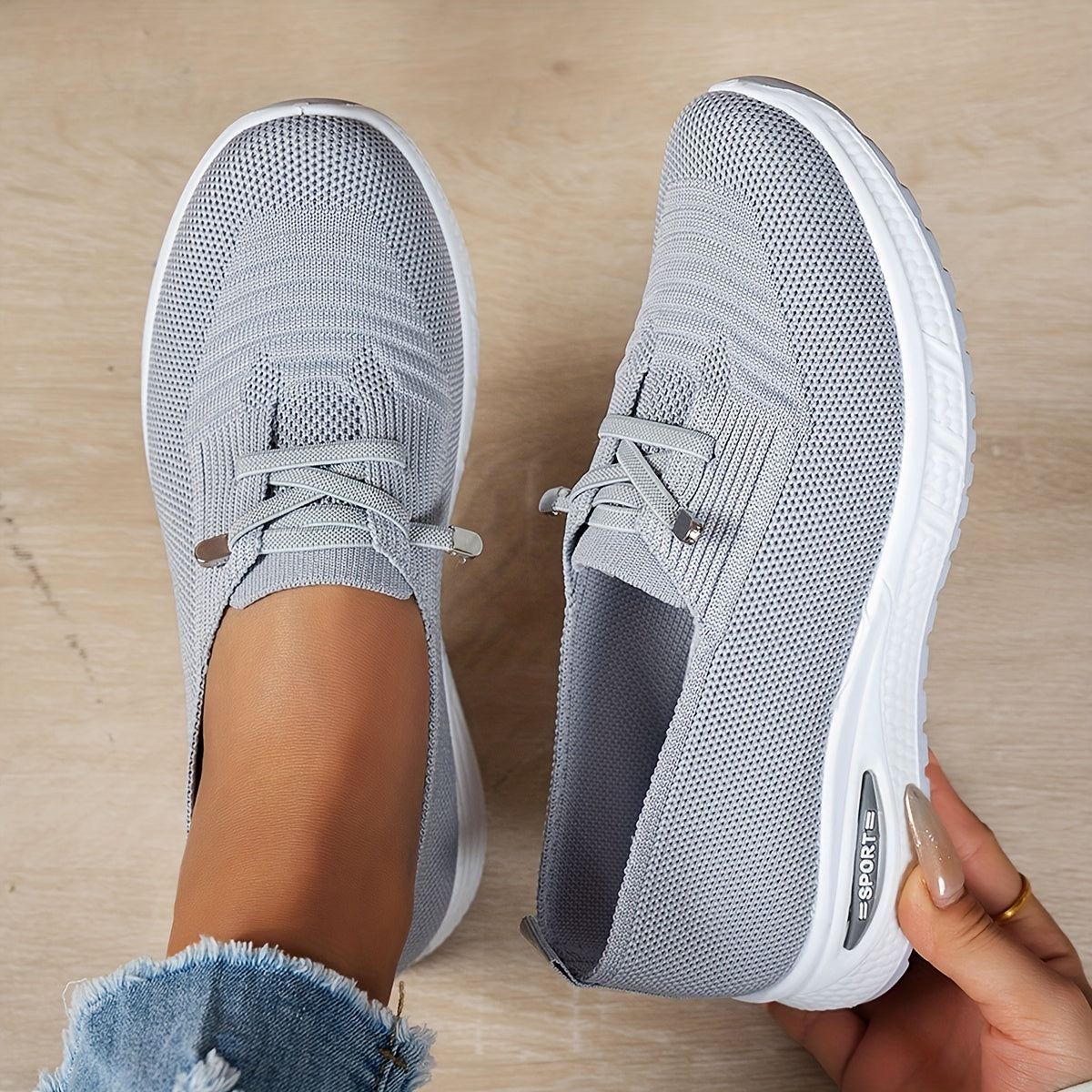 Olympe | Zapatillas Slip-On Tejido Ligero Suela Flexible