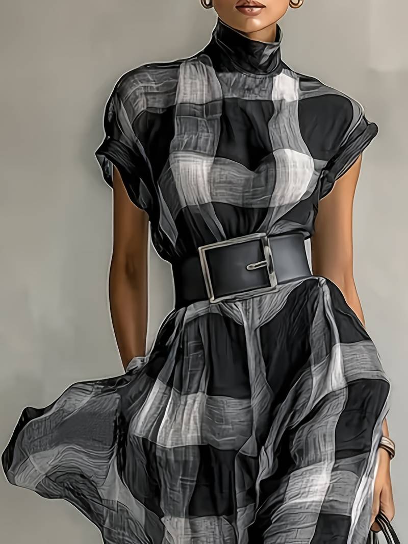 Nethara - Vestido Elegante Con Cinturón