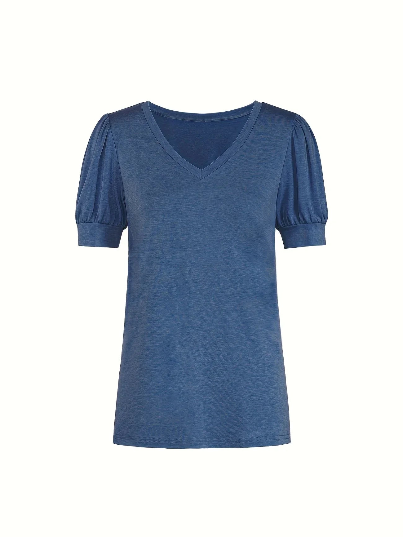Kizzy | Camiseta de Manga Abullonada Cuello V