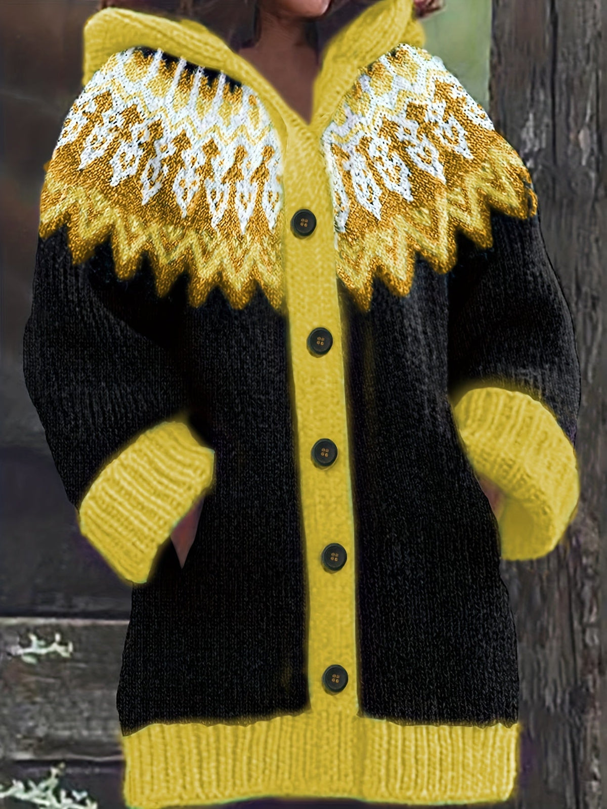 Peneeuva | Suéter de Invierno con Capucha de Manga Larga