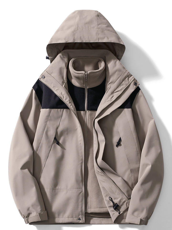 Jerome | Chaqueta con Capucha y Paneles Contrastantes