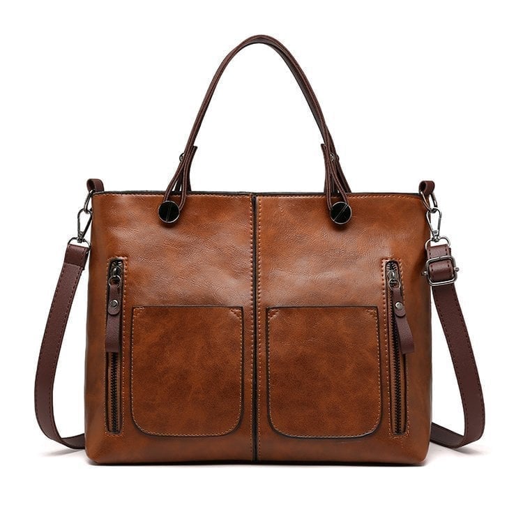 CarryNest - Bolso Bandolera Vintage Con Doble Asa