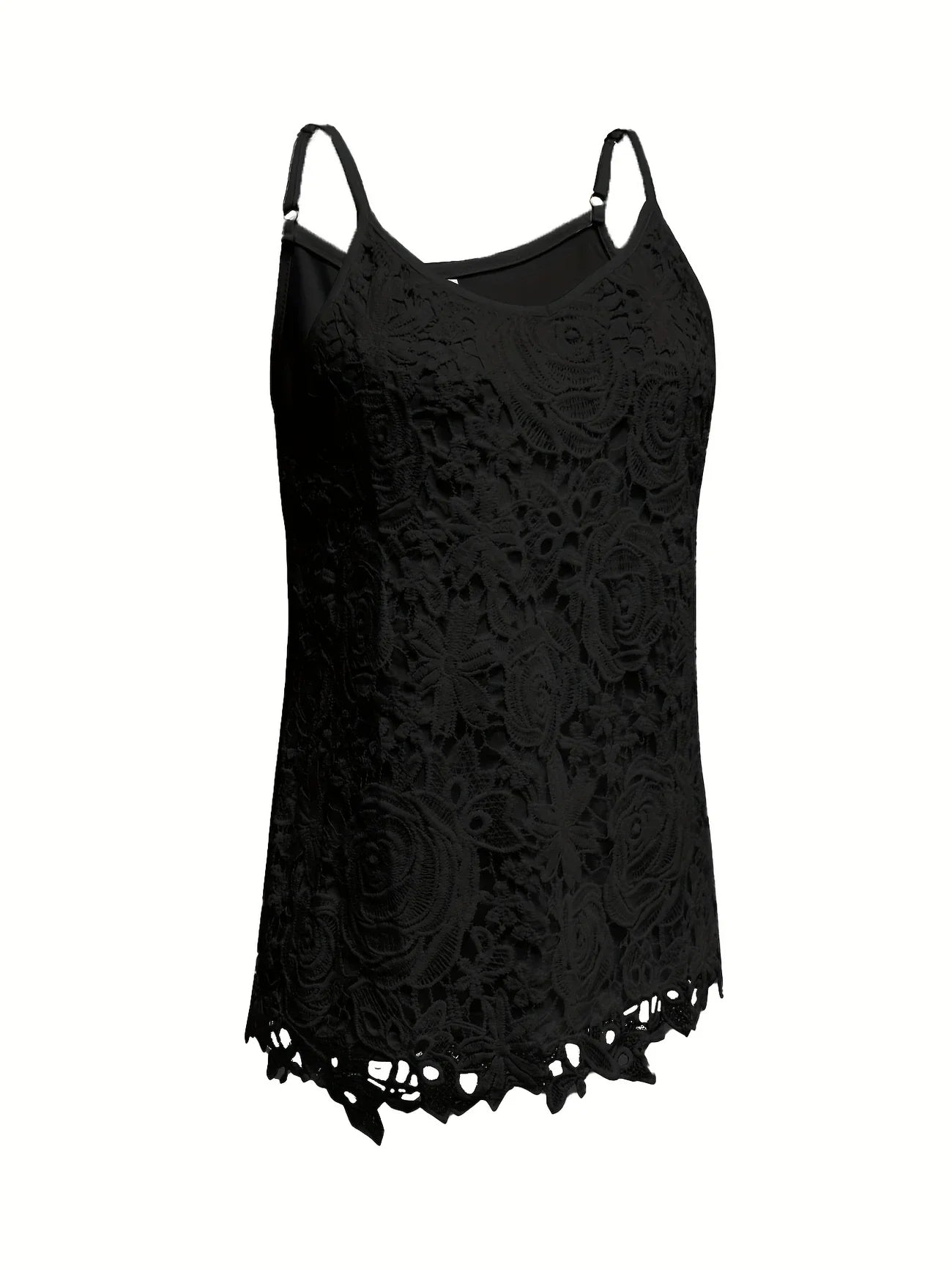 Juna | Top de Encaje Floral con Tirantes