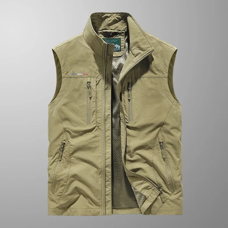 Vincent - Chaleco Chaqueta Transpirable Táctico Multi Bolsillo