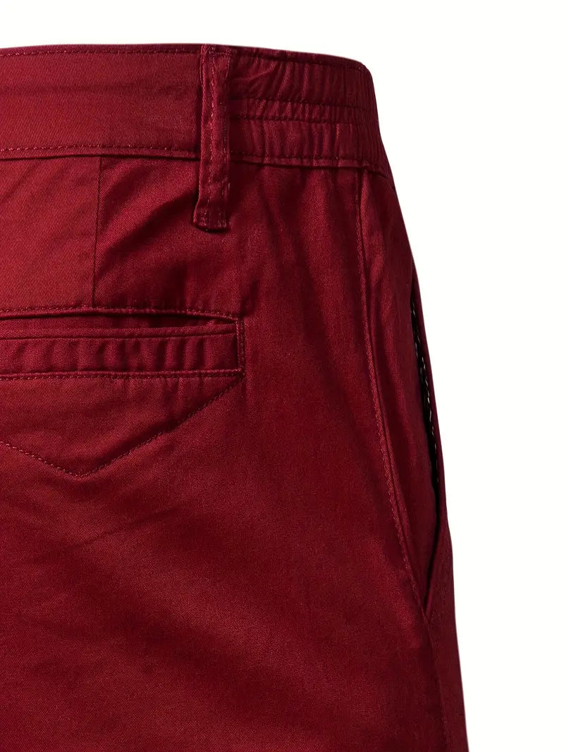 Baird - Pantalones Cortos Informales de Algodón Con Cintura Elástica