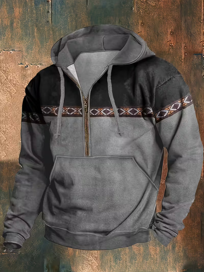 Hakan | Sudadera con Capucha y Media Cremallera