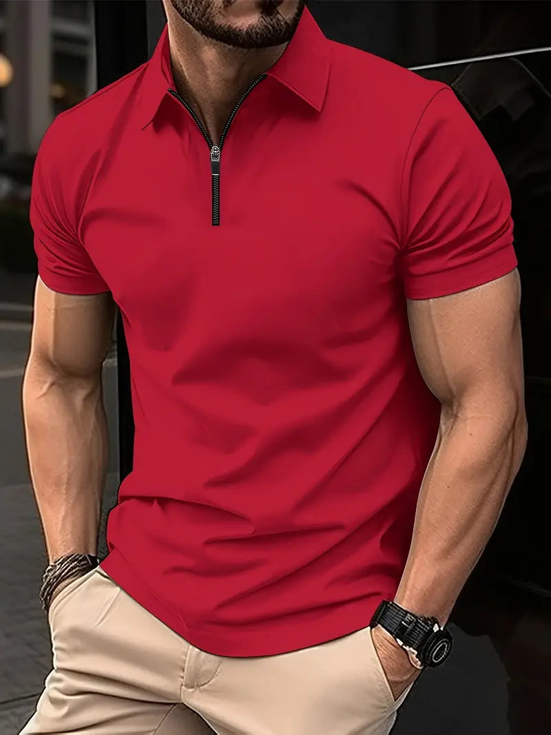 Ilan | Polo Stretch Cremallera Manga Corta