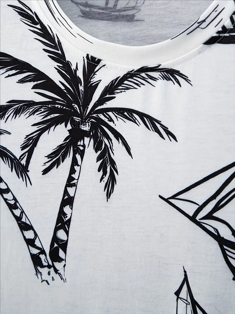 Barea | Conjunto Camiseta Tropical Y Shorts