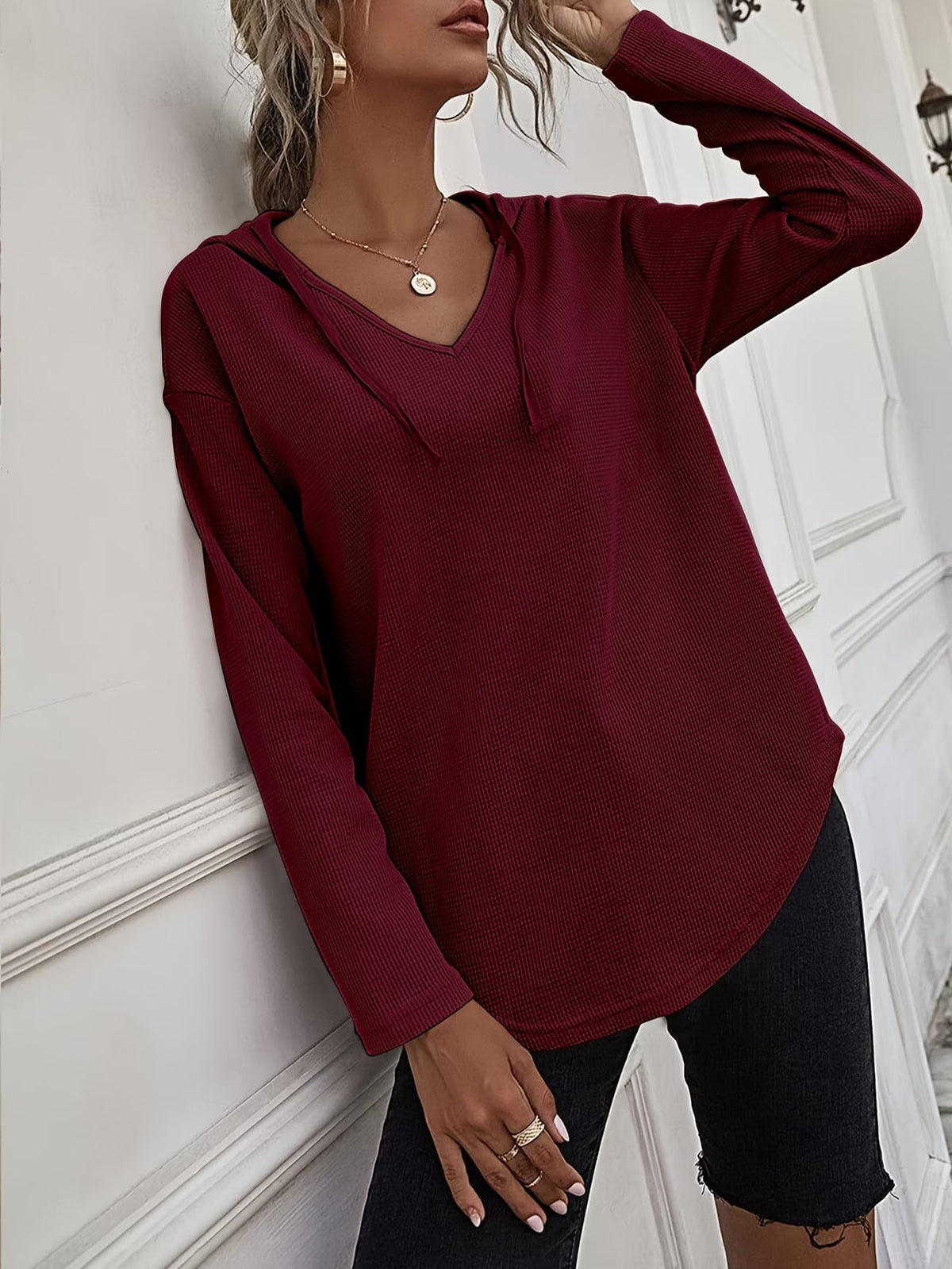 Laurette | Sudadera con Capucha de Manga Larga