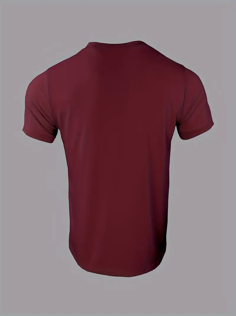 Eligio | Camiseta Henley de Punto Manga Corta