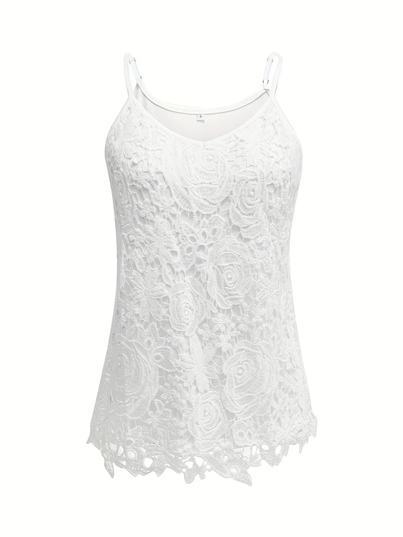 Juna | Top de Encaje Floral con Tirantes