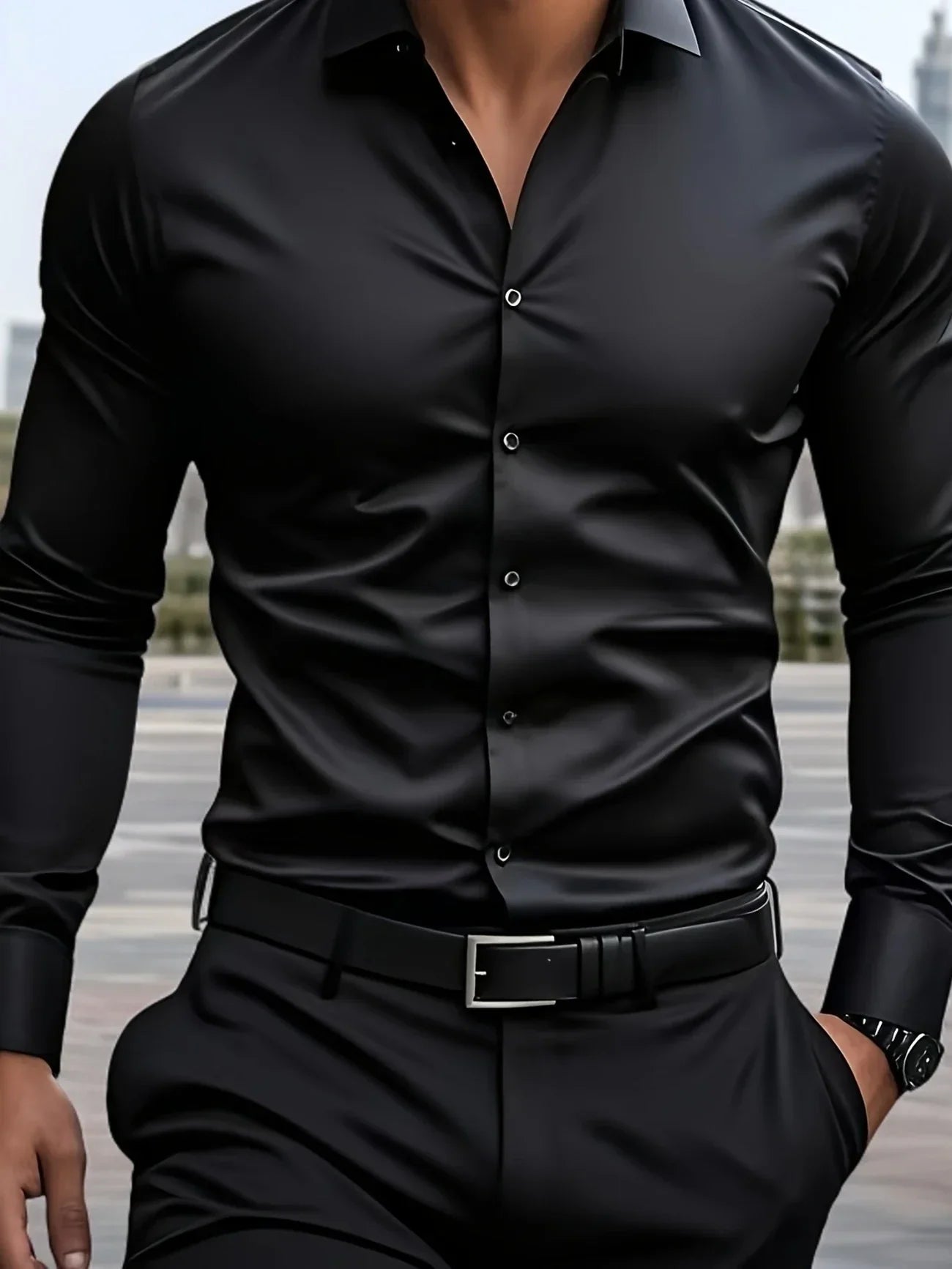 Byron | Camisa Elegante de Manga Larga con Botones
