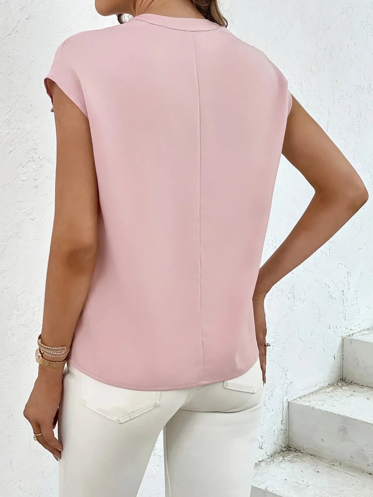 Marquita - Blusa de manga corta con bolsillos