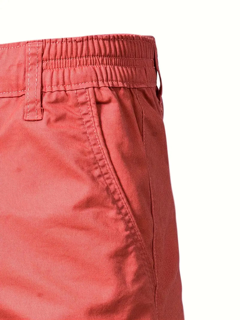 Baird - Pantalones Cortos Informales de Algodón Con Cintura Elástica