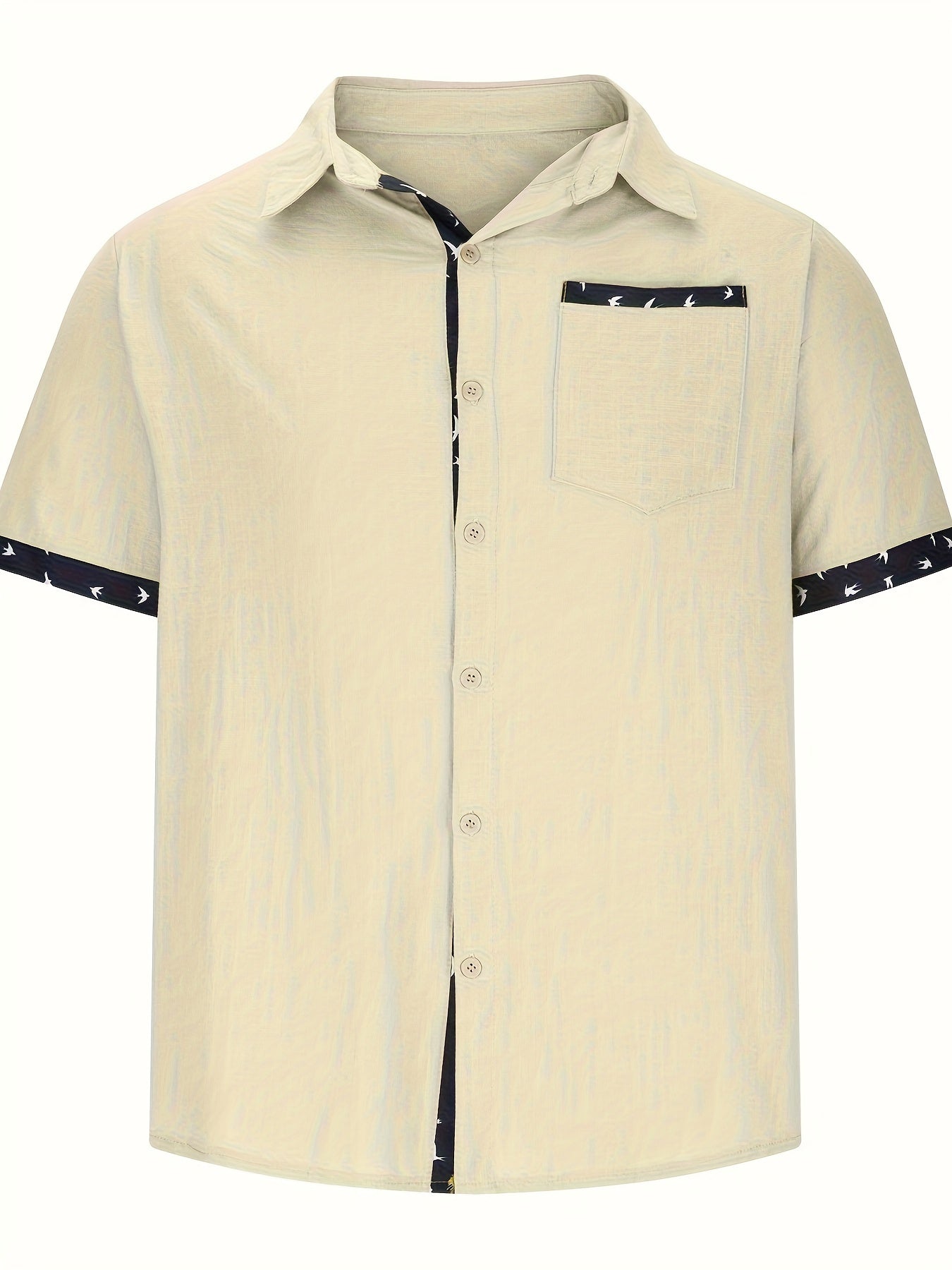 Julio - Camisa Informal de Manga Corta Con Botones en la Parte Delantera