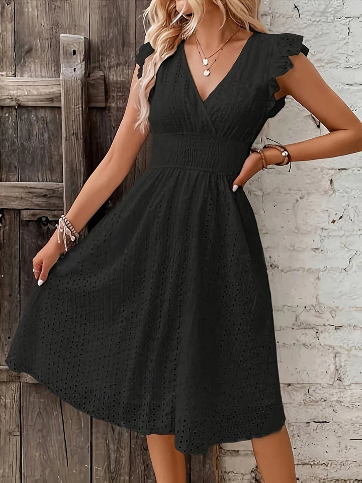 Tsami | Vestido Midi Con Escote en V