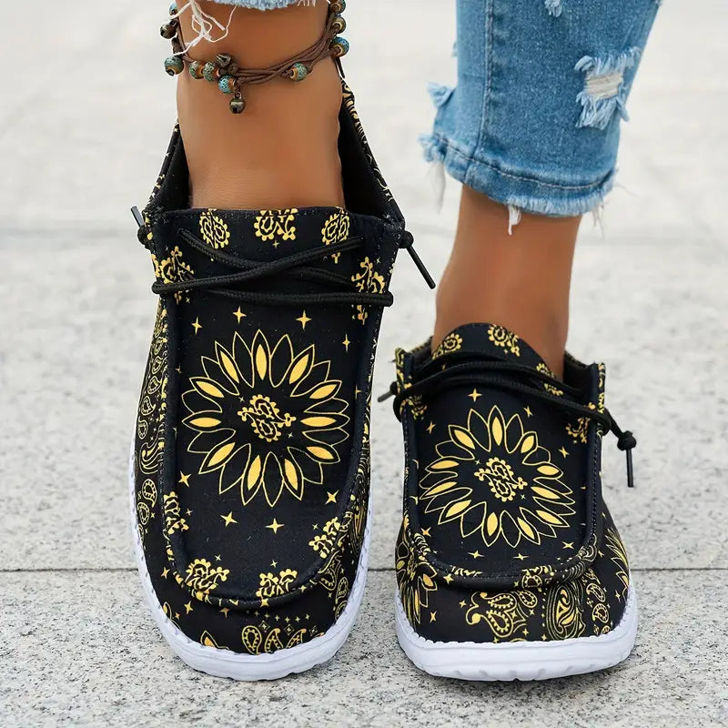 Isavella | Zapatos Casuales Con Estampado Floral