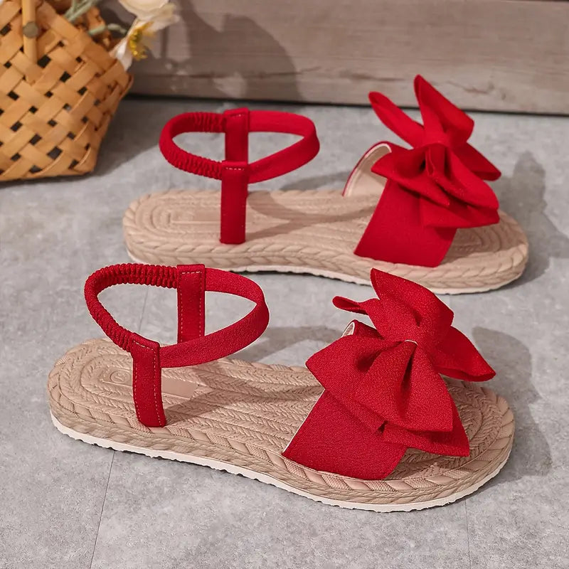 Michela | Sandalias de Plataforma Con Correa al Tobillo y Lazo