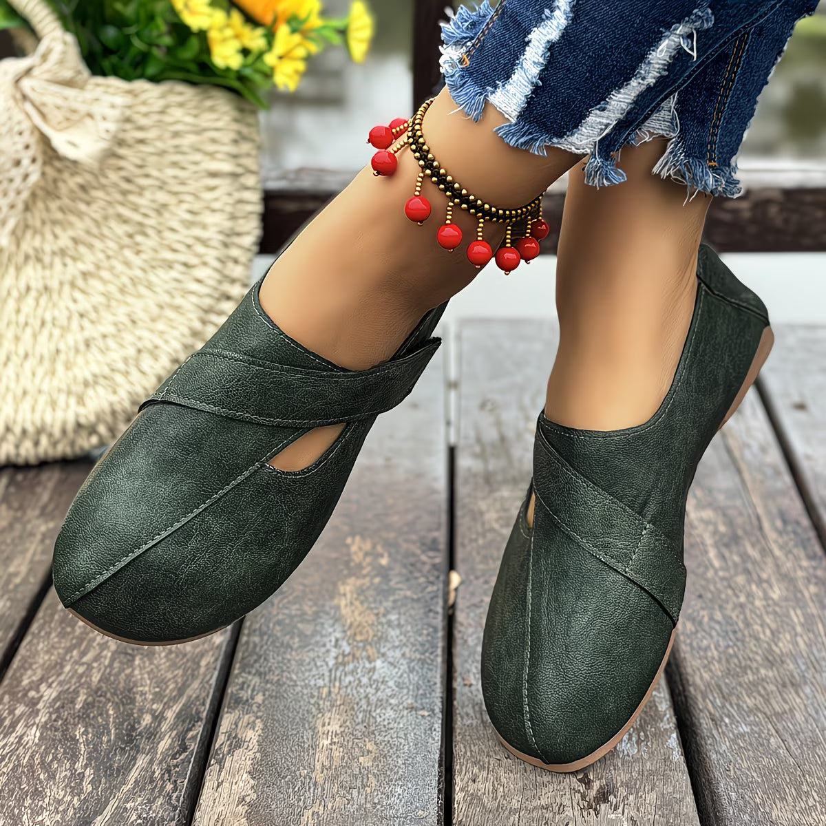 Tandara | Bailarinas Con Diseño De Tiras Cruzadas Y Aberturas