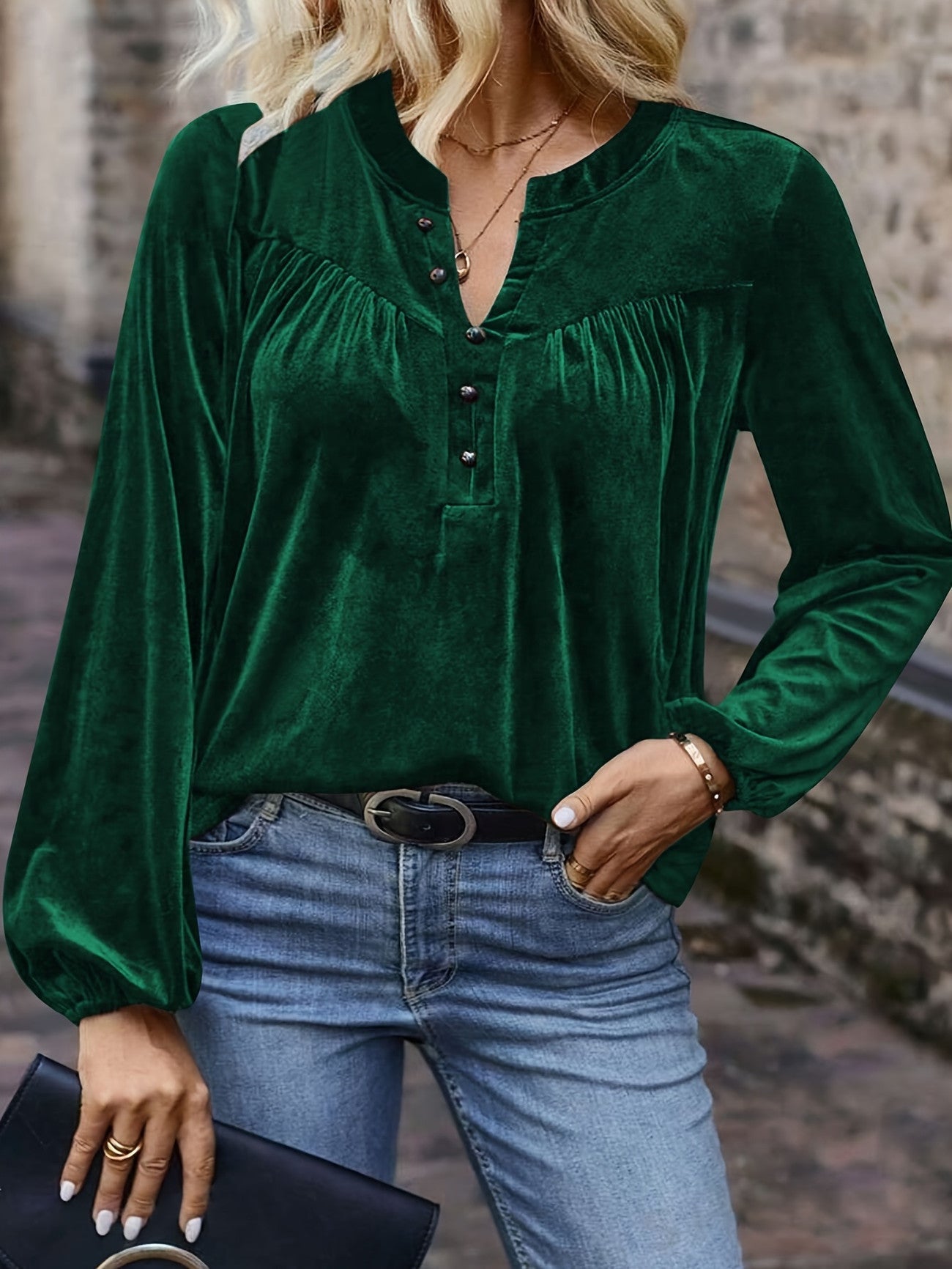 Ramina | Blusa De Manga Larga Con Botones
