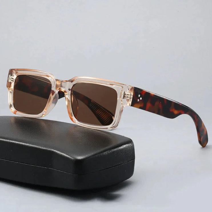 RetroLens - Gafas de sol unisex con Montura Cuadrada y Cristales Tintados en Verde