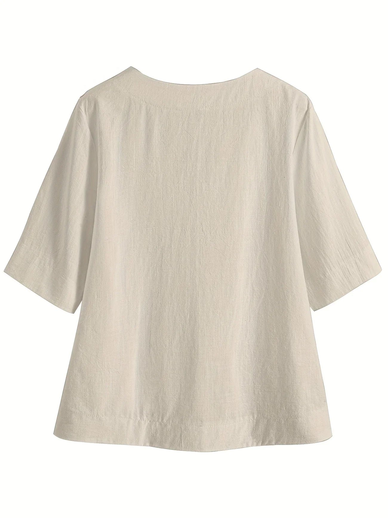 Mattea | Blusa Holgada Manga Corta Cuello V