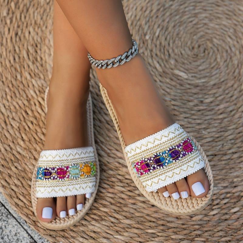 Shantica - Sandalias Planas Sin Cordones Con Plataforma
